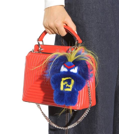 fendi bag charm tote|Fendi monster bag charm.